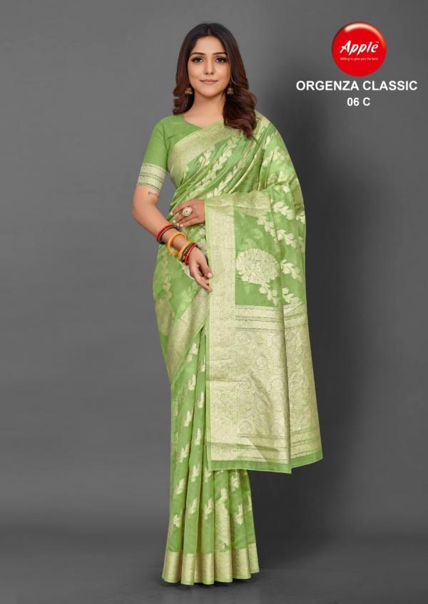 Apple Organza Classic 6 organza Fancy Saree Colletion